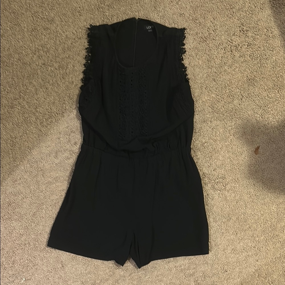 Loft black xs small romper